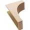 Ekena Millwork 10"W x 20"D x 30"H Classic Stockport Rough Cedar Woodgrain TimberThane Corbel, Primed Tan CORUR10X20X30STORCPR - alternate 5
